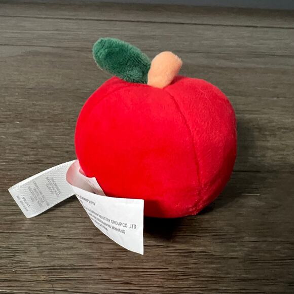 Cloud Island Smiling APPLE Stuffed Plush Toy 3.5" Soft Plush Stuffed Food Target - Picture 2 of 4